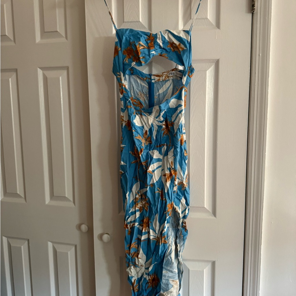 Zara floral summer dress perfect for the beach
